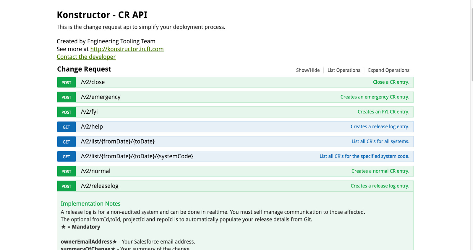 The Financial Times Konstructor API help page